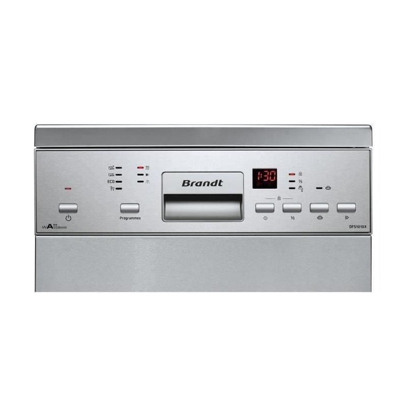 Lave-vaisselle BRANDT DFS1010X 10 couverts Induction Inox - L45cm
