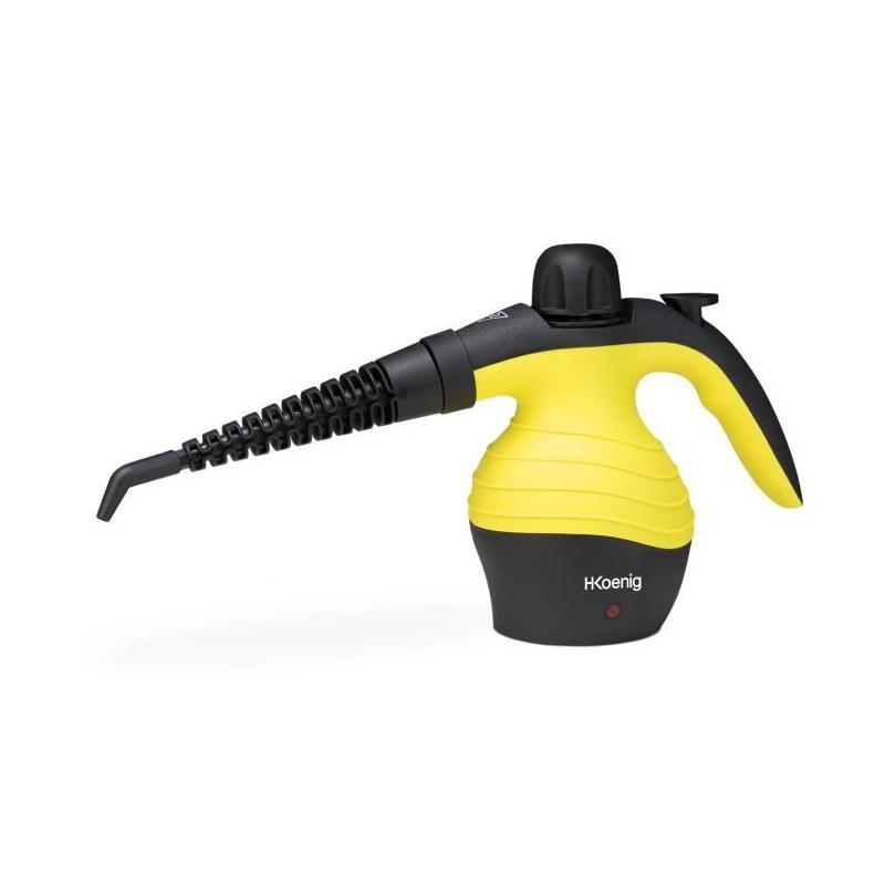 Nettoyeur vapeur à main HKoenig - Puissant 4.2 bars - Capacité 300 ml - Jaune