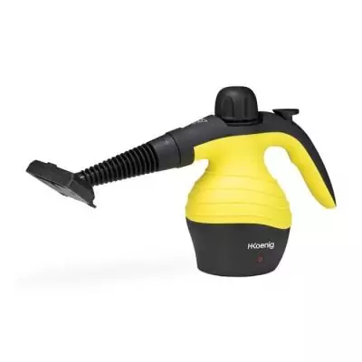 Nettoyeur vapeur à main HKoenig - Puissant 4.2 bars - Capacité 300 ml - Jaune