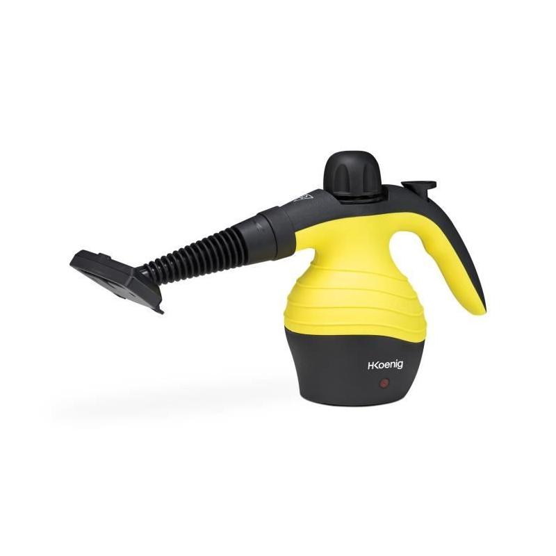 Nettoyeur vapeur à main HKoenig - Puissant 4.2 bars - Capacité 300 ml - Jaune