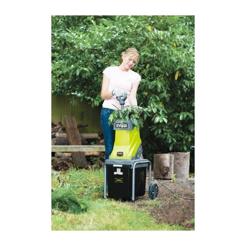 Déchiqueteuse de végétaux 2500 W - Capacité broyage 45 mm - Ratio 10:1