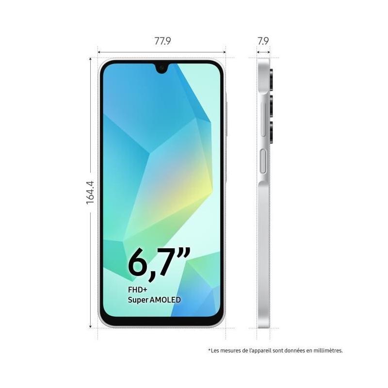 Smartphone SAMSUNG Galaxy A16 128Go Gris