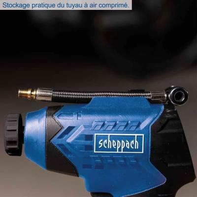 Compresseur sans fil SCHEPPACH 20V IXES - 7 bars - 6 accessoires - Compact