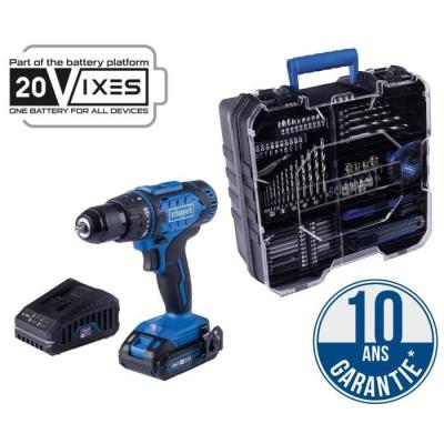 Coffret perceuse visseuse sans fil 50Nm + 74 accessoires - SCHEPPACH 20V IXES