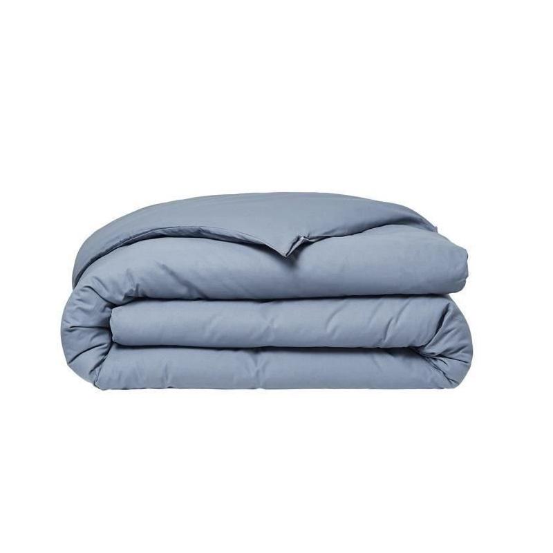Housse de couette TODAY Essential en coton uni - Denim 240x260 cm