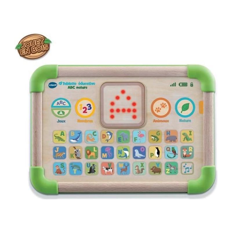 Tablette Éducative ABC Nature - Jouet Bois FSC 