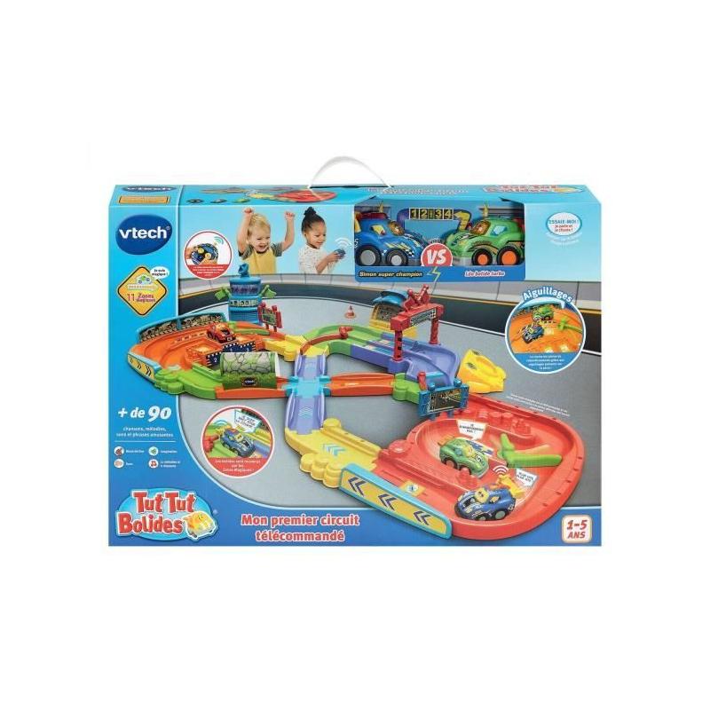 VTECH TUT TUT BOLIDES - Circuit Télécommandé + Simon Super Champion/Léo Bolide Turbo