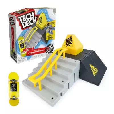 Tech Deck - Finger Skate - Starter Set X-Connect 100% Modulable À Construire Et Personnaliser + 1 Mini Planche Exclusive - Mini