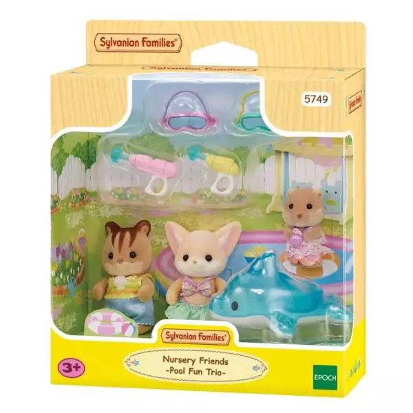 SYLVANIAN FAMILIES 5749 - Le trio des bébés a la piscine