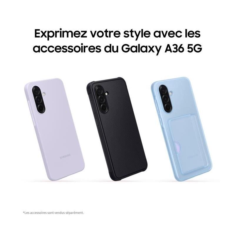 Smartphone Samsung Galaxy A36 6,7 5G Nano SIM 128 Go Noir - Compact et performant