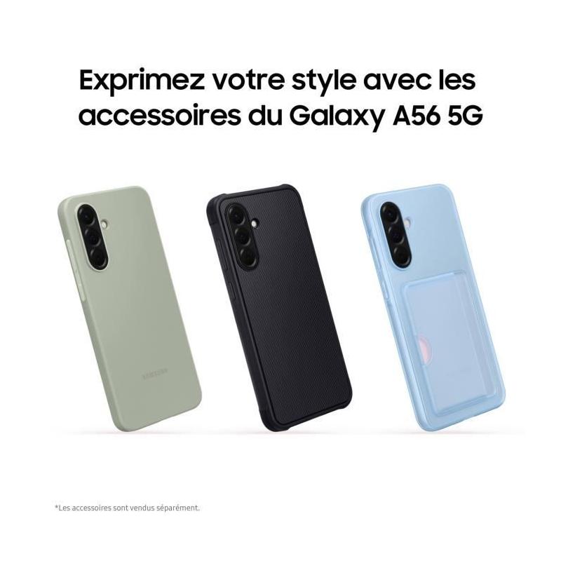 Smartphone Samsung Galaxy A56 6,7 5G 128Go Gris - Compact et performant