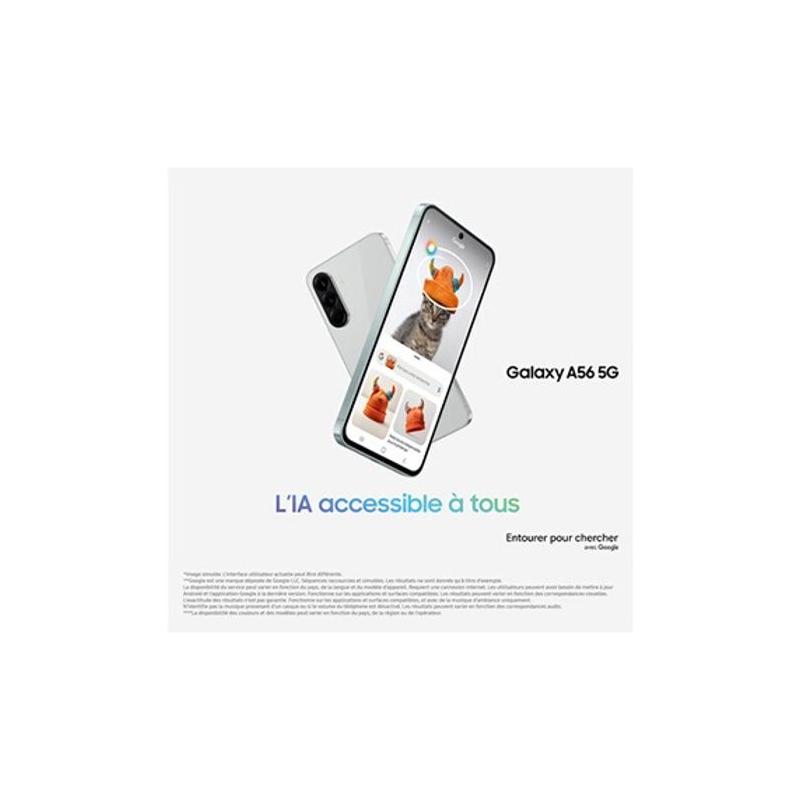 Smartphone Samsung Galaxy A56 6,7 5G Rose 128Go