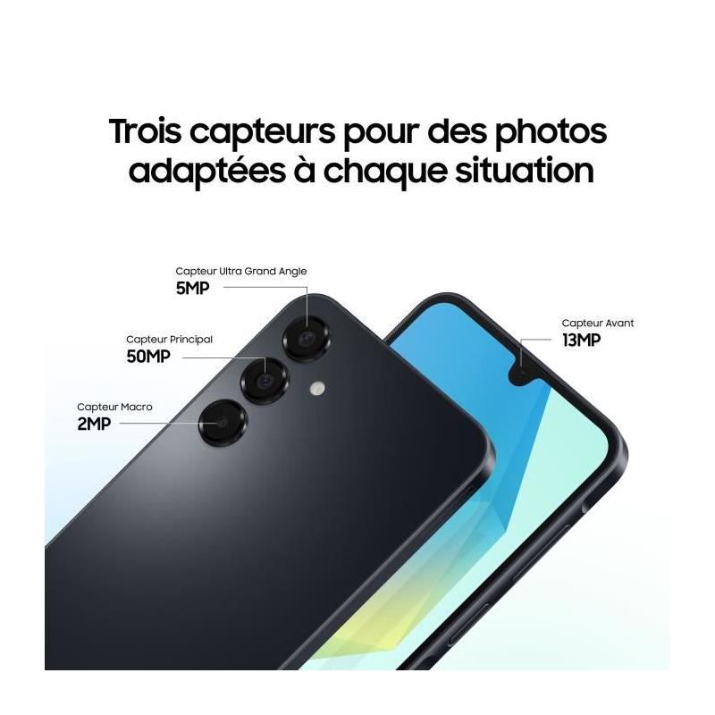Samsung Galaxy A16 Smartphone 128Go Vert d'eau - Compact et performant