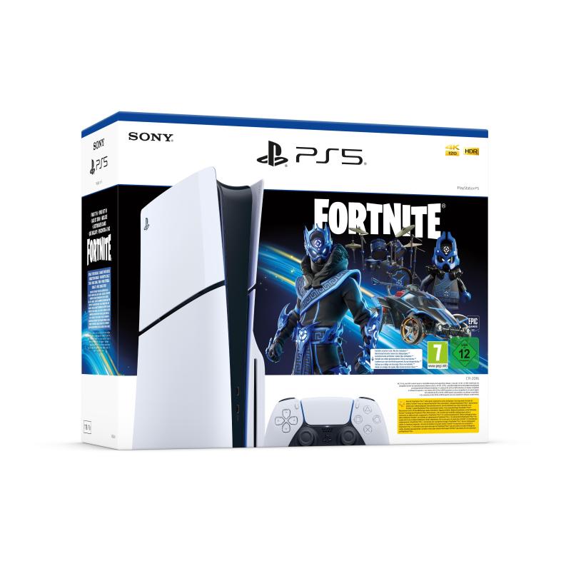 Sony Playstation 5 Slim Fortnite 1 To Wifi Noir, Blanc