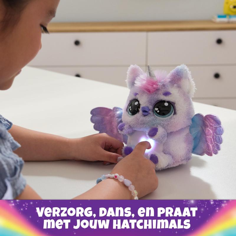 Hatchimals Alive Pufficorn Éclosion Secrète Peluches et animaux interactifs Oeuf Surprise À Faire Éclore, Lumières Et Brume