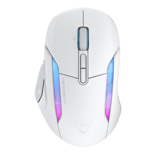 Souris gaming sans fil - Turtle Beach Kone™ II Air - Ergonomique - Blanc, Bluetooth, 26 000 DPI, molette 4D