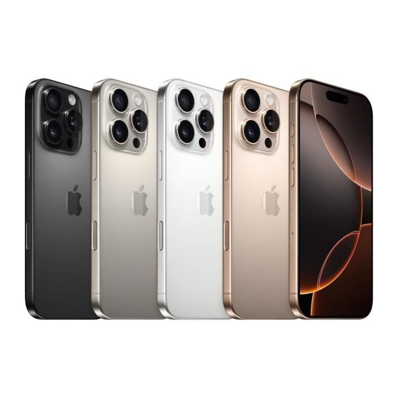 APPLE iPhone 16 Pro 128Go Noir Titane - Plus responsable et facilement réparable