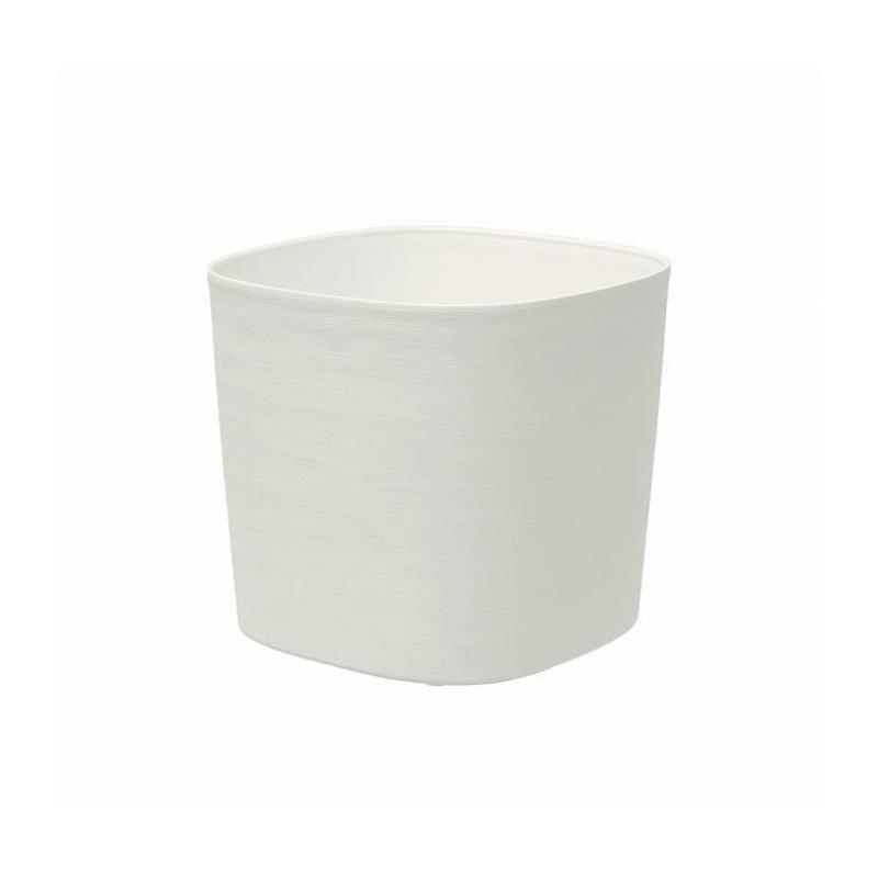Pot avec réserve d'eau - GARDEN ID Respect - Blanc 30 x 30 cm - 100% déchets ménagers