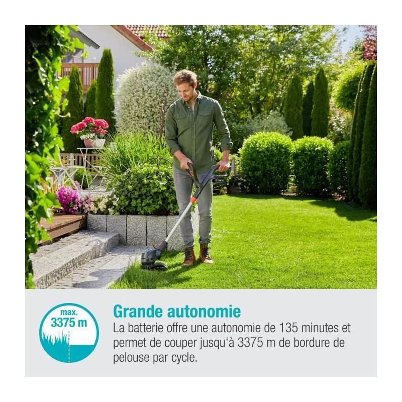 Coupe-bordure sans fil GARDENA ComfortCut 23/18V - Pratique et performant