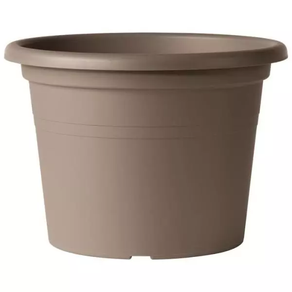DEROMA Pot de fleurs rond Day R camel - 60 x H41,8 cm - Coloris taupe