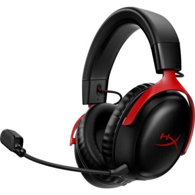 Casque Gamer Sans Fil HyperX Cloud III Noir/Rouge - Pour PC & Console
