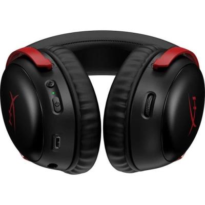 Casque Gamer Sans Fil HyperX Cloud III Noir/Rouge - Pour PC & Console
