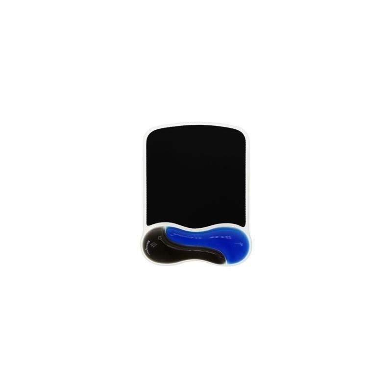 Tapis de souris Kensington avec repose-poignet Duo gel, Noir et bleu