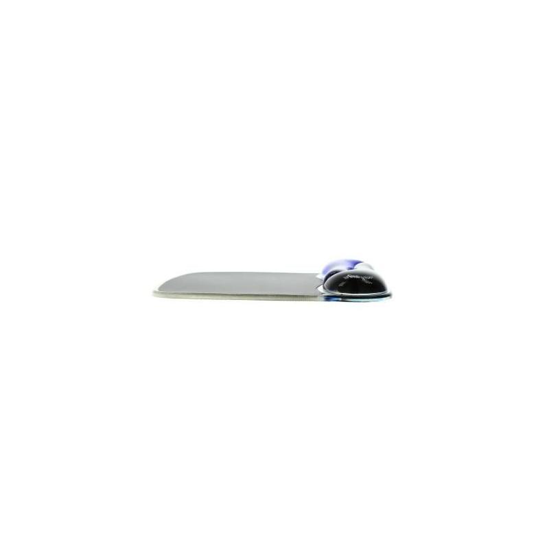 Tapis de souris Kensington avec repose-poignet Duo gel, Noir et bleu