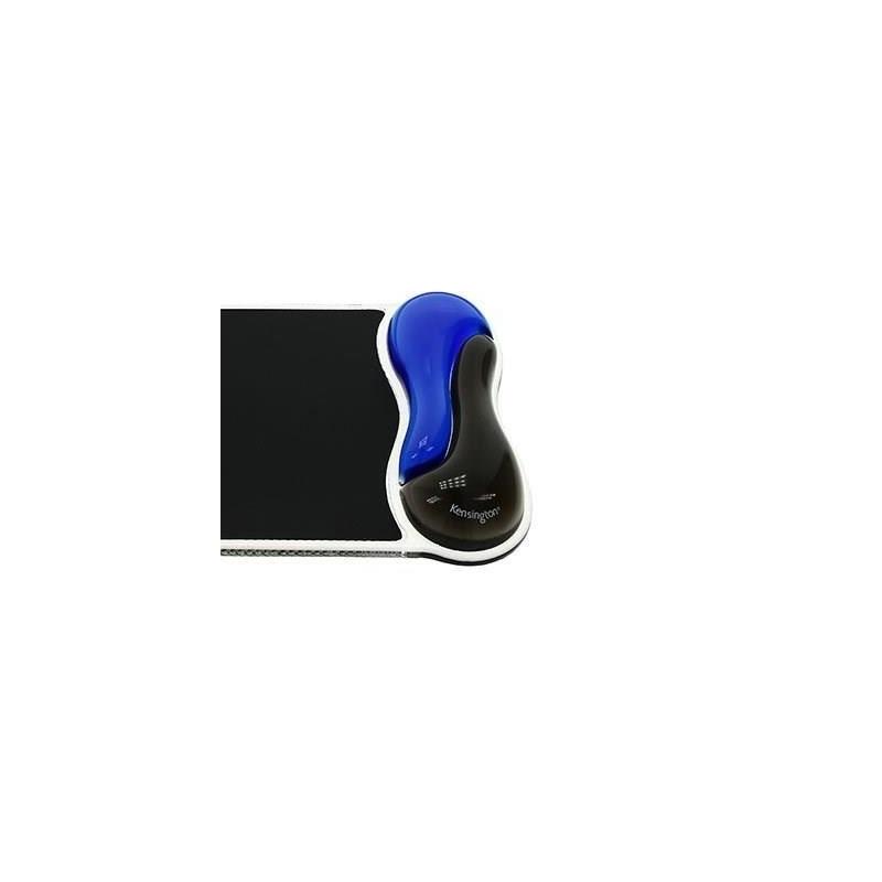 Tapis de souris Kensington avec repose-poignet Duo gel, Noir et bleu