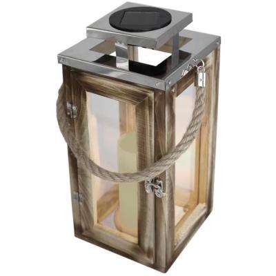 Lanterne solaire LUMISKY OAKY - Effet bougie LED - Catégorie KIOSQUE