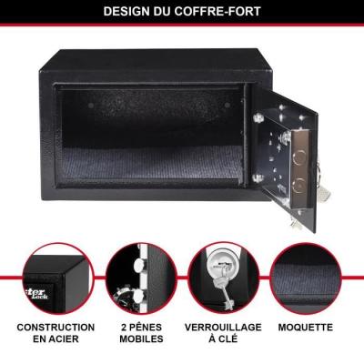 Coffre-fort à clé Master Lock X031ML - Noir - Protection pour objets de valeur