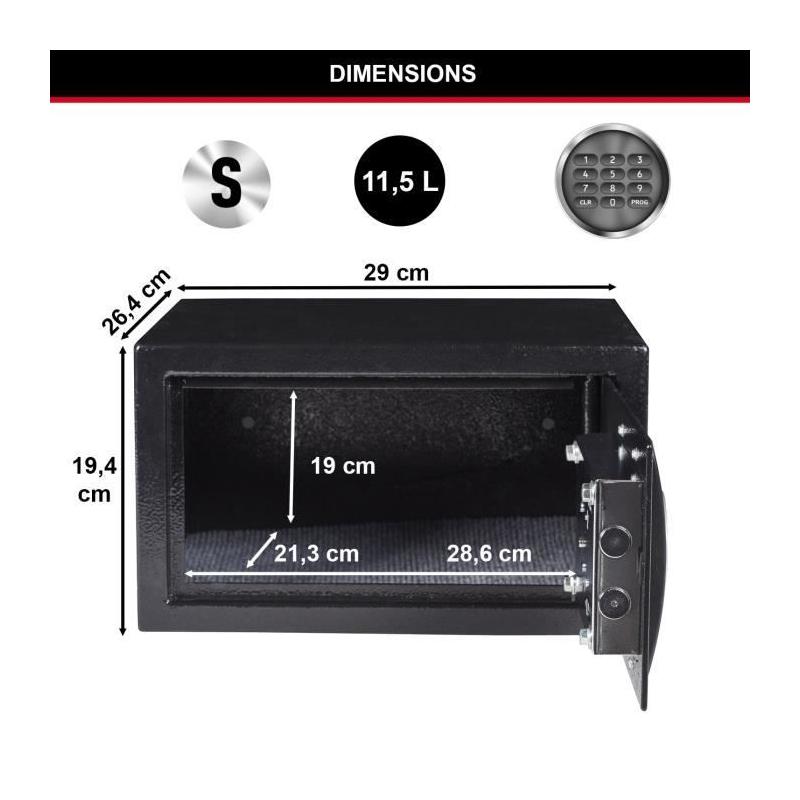 Coffre-fort MASTER LOCK X041ML 11L - Sécurisez vos biens avec style!