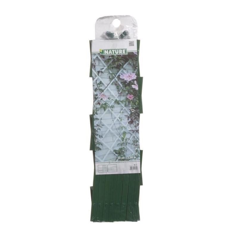 Treillis extensible en plastique vert - 50 x 150 cm