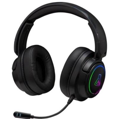 Casque Gamer sans fil The G-Lab KORP IRIDIUM - Microphone RGB - Noir