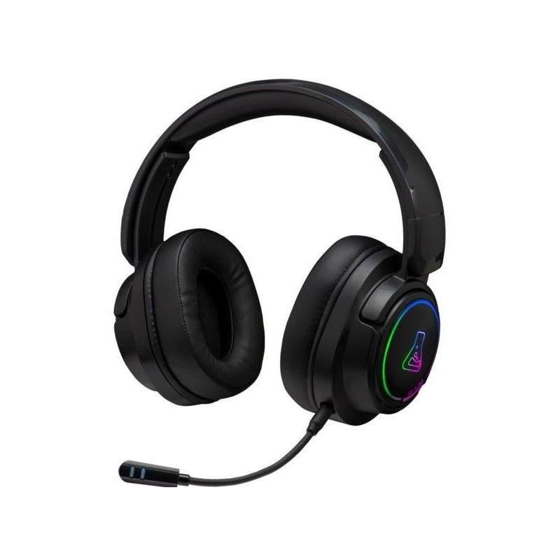 Casque Gamer sans fil The G-Lab KORP IRIDIUM - Microphone RGB - Noir