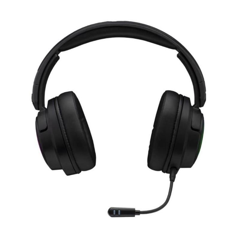 Casque Gamer sans fil The G-Lab KORP IRIDIUM - Microphone RGB - Noir