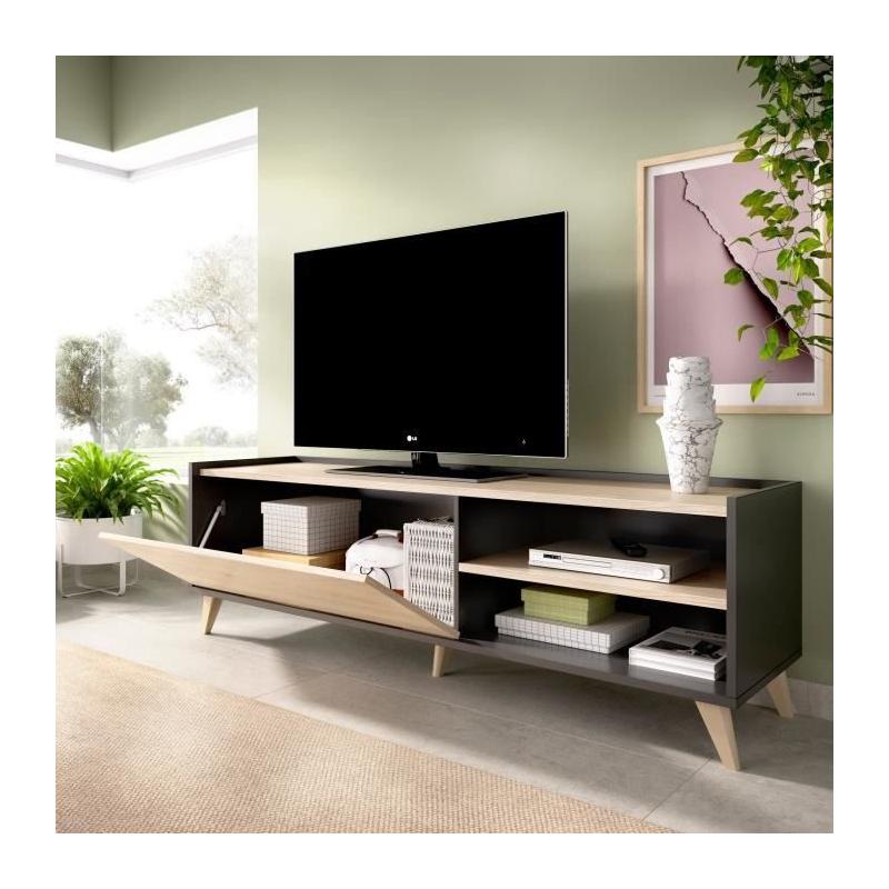 Ensemble Salon Moderne : Meuble TV + Table Basse Relevable