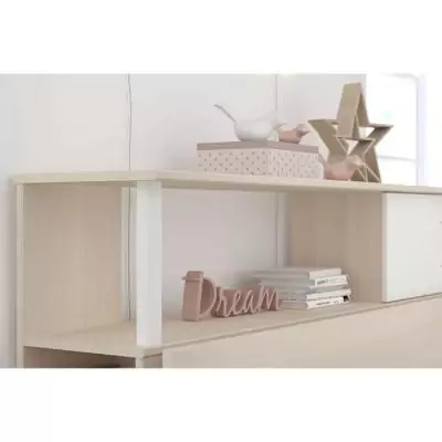 Ensemble enfant CHARLEMAGNE - Design contemporain - Acacia clair et blanc