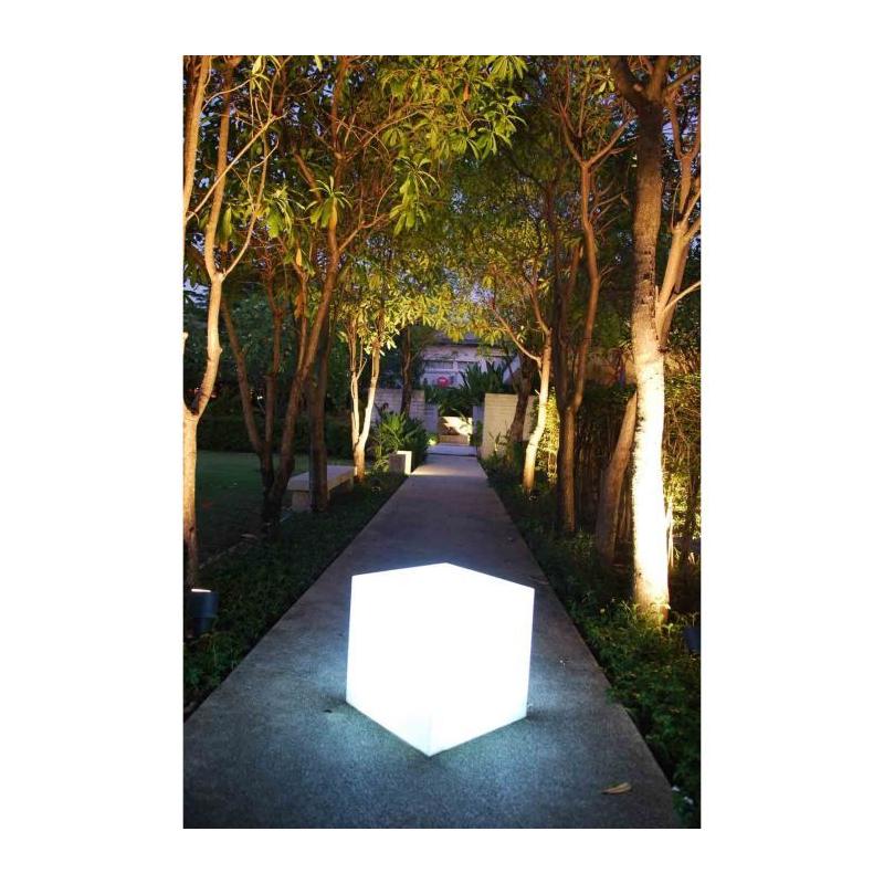 Lumisky Carry W40: Cube lumineux filaire pour extérieur LED - Blanc
