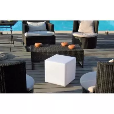 Lumisky Carry W40: Cube lumineux filaire pour extérieur LED - Blanc