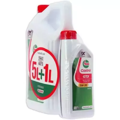 Huile Moteur CASTROL GTX 5W-30 C4 - Lot de 5L+1L