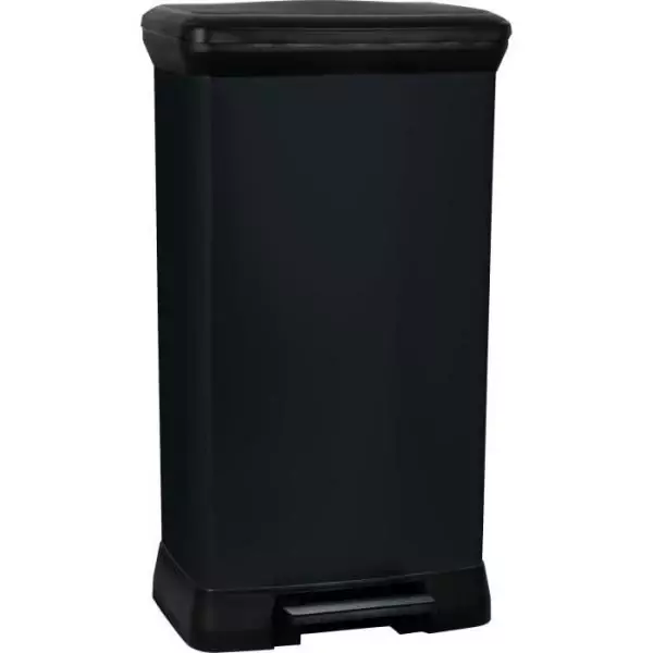 CURVER Poubelle de cuisine a pédale - 50 L - Noir