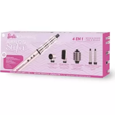 Brosse soufflante DEMELISS - Edition Barbie - 3 vitesses - Rose