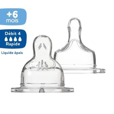 Dodie Biberon Sensation+ Anti-Coliques 2 tétines Plate Col Large
