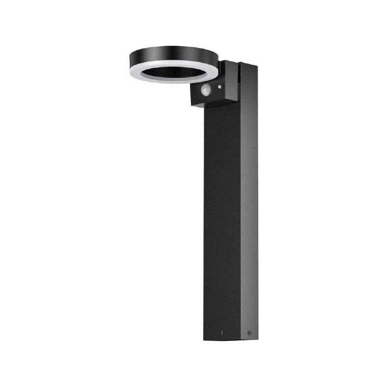 Borne solaire élégante GALIX - Éclairage puissant - Inox - H50 cm