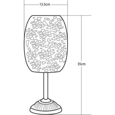 Élégante lanterne solaire en métal cuivré - GALIX G2003 - 35cm Élégante lanterne solaire en métal cuivré - GALIX G2003 - 35cm
