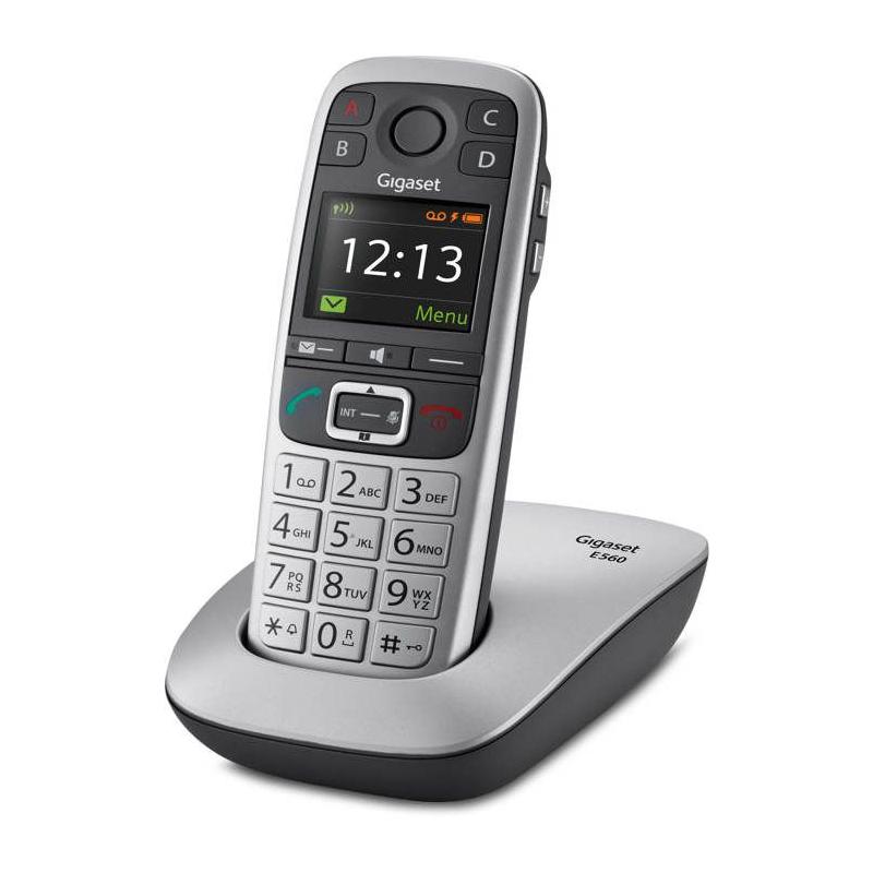 Téléphone Fixe Gigaset E560 Silver - Compact et Performant