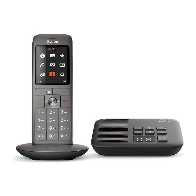 Téléphone Gigaset CL660A Anthracite - Répondeur et écran couleur