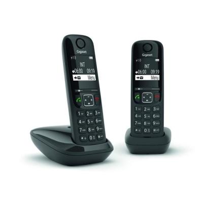 Téléphone Fixe AS690 Duo Noir - Complet et Pratique