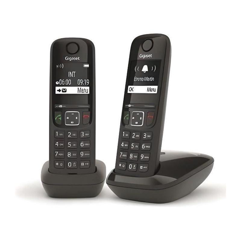 Téléphone Fixe AS690 Duo Blanc - Compact et performant